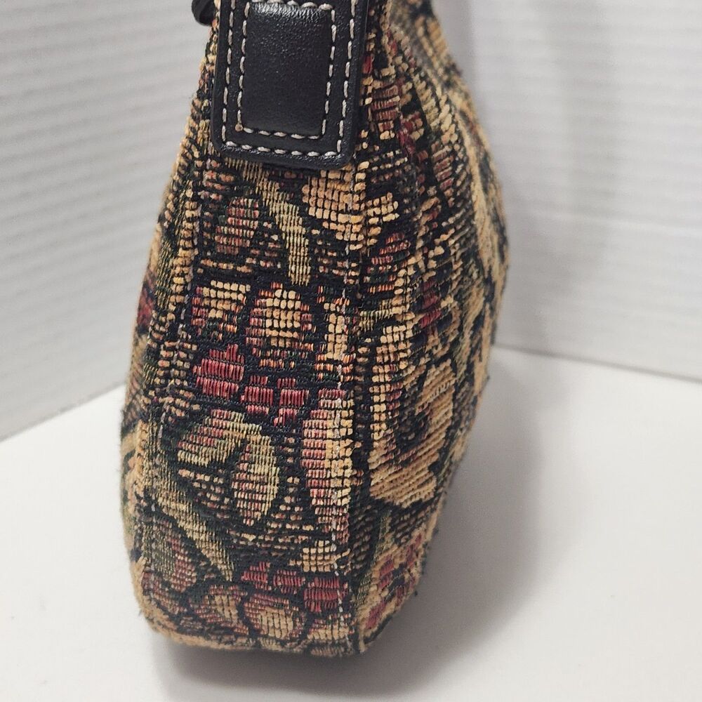VTG Fossil Tapestry Carpet Hobo Bag Grandmacore Boho Cottagecore 90s Great 75088 - Picture 9 of 16